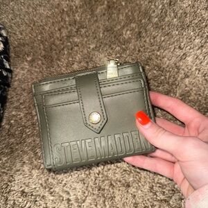 Steve Madden Olive Green Wallet
